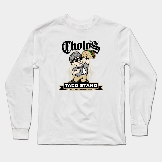 CHOLO'S TACO STAND Long Sleeve T-Shirt by ROBZILLA
